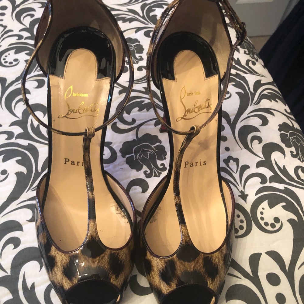 Authentic Christian Louboutin Leopard Shoes